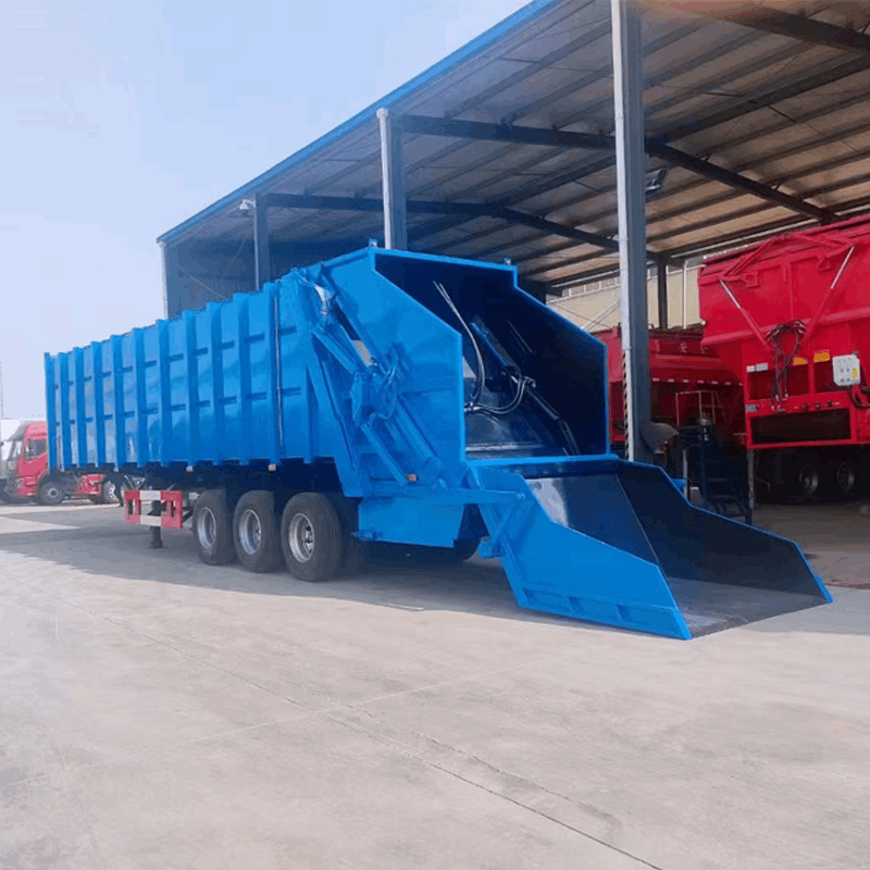 45CBM trailer Compressed Garbage Truck For Sale