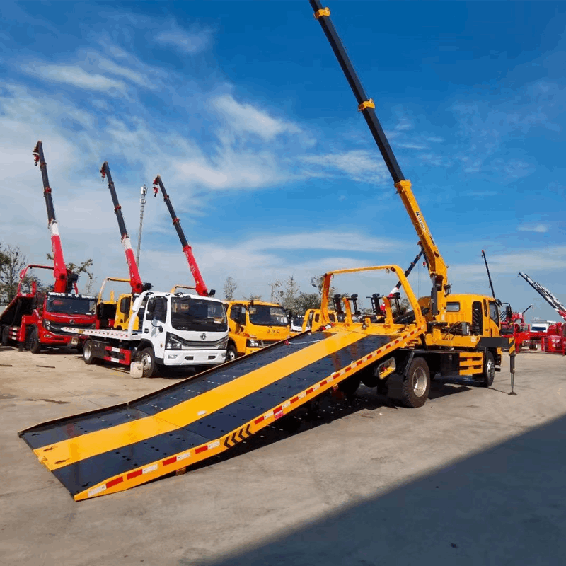 HOWO 4*2 Clearance truck with crane heavy machine - View 3 - SHENBAI Auto