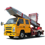 32 meters JiangLing 4 x2  aerial ladder moving operation truck（ Aerial Work Vehicle）