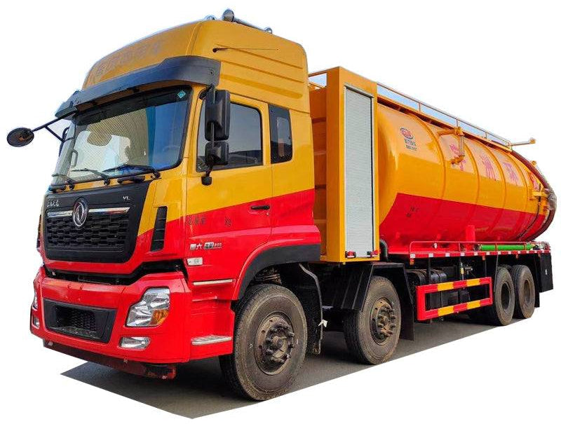 Dongfeng 33000L 8x4 sewage suction truck vacuum truck