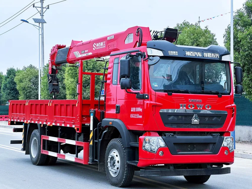 HOWO Changxing 8-ton 6-section Boom Truck Mounted Crane - SHENBAI Auto