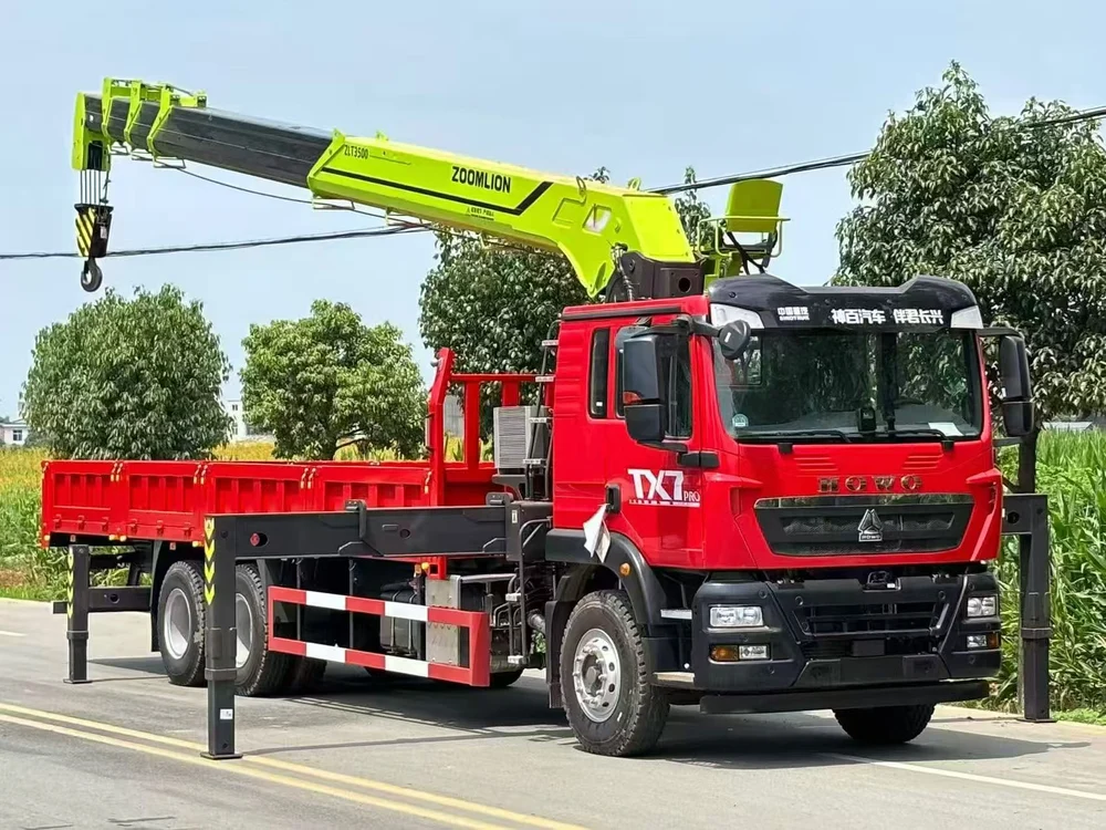 HOWO TX MAN Engine 350HP - Zoomlion New 14 Ton 5-Section Truck Mounted Crane - View 2 - SHENBAI Auto