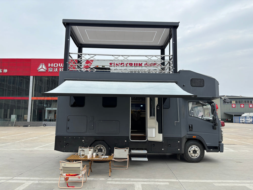 Chengli Yashutte HOWO Commander T3 Pop-Up Roof RV — Rooftop Terrace Edition - View 2 - SHENBAI Auto