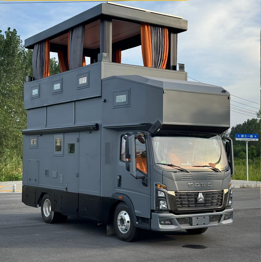 HOWO Commander Matryoshka Pop-Up Roof RV - View 2 - SHENBAI Auto