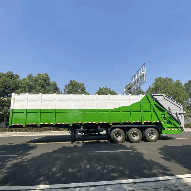 45CBM trailer Compressed Garbage Truck For Sale