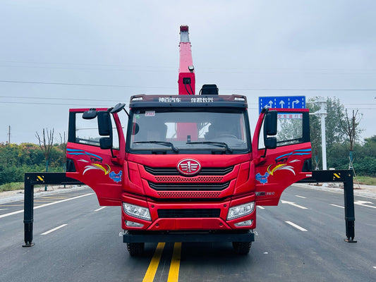 FAW 8×4 360HP Telescopic Boom Crane - View 2 - SHENBAI Auto