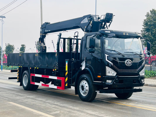 Custom FAW LHD4x2 Crane Truck | 8-10 Ton SANY/Changxing Boom | Mountain Edition 220HP For Sale - View 2 - SHENBAI Auto