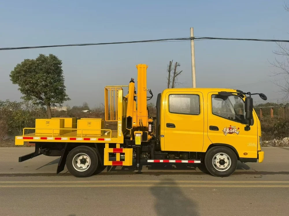 Foton Double Row Cab Changxing 8-ton Folding Arm Truck-mounted Crane - View 6 - SHENBAI Auto