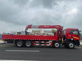 HOWO TX 8x4 350HP Crane Truck with Changxing 14-Ton 5-Section Straight Boom Crane - View 3 - SHENBAI Auto