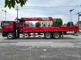 HOWO TX 6x4 Mountain Edition Crane Truck | 14-Ton 5-Section Boom | 8.4m Cargo Box | 320HP For Sale