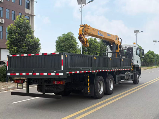 HOWO TX 6x4 Cargo Truck with XCMG 12-Ton 5-Section Straight Boom Crane - View 2 - SHENBAI Auto