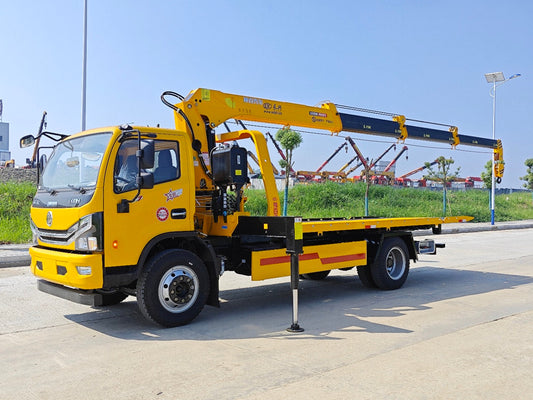 DongFeng 6T Wrecker Truck with Crane - View 2 - SHENBAI Auto