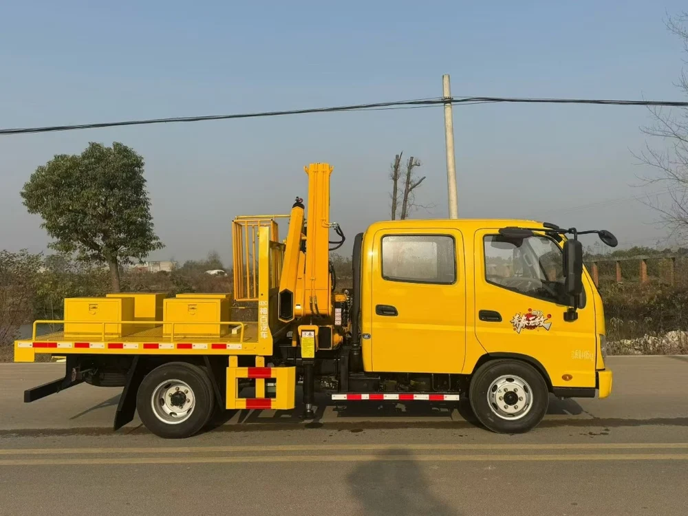 Foton Double Row Cab Changxing 8-ton Folding Arm Truck-mounted Crane - View 4 - SHENBAI Auto