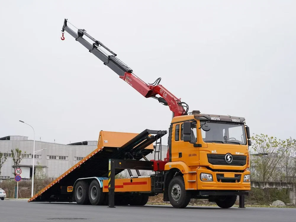SHACMAN Changxing 12-ton Folding Boom Wrecker Truck with Crane - View 5 - SHENBAI Auto