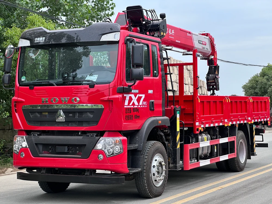 SINOTRUK HOWO TX7 | MAN Engine 290HP | Changxing 8T 5-Section Crane - SHENBAI Auto